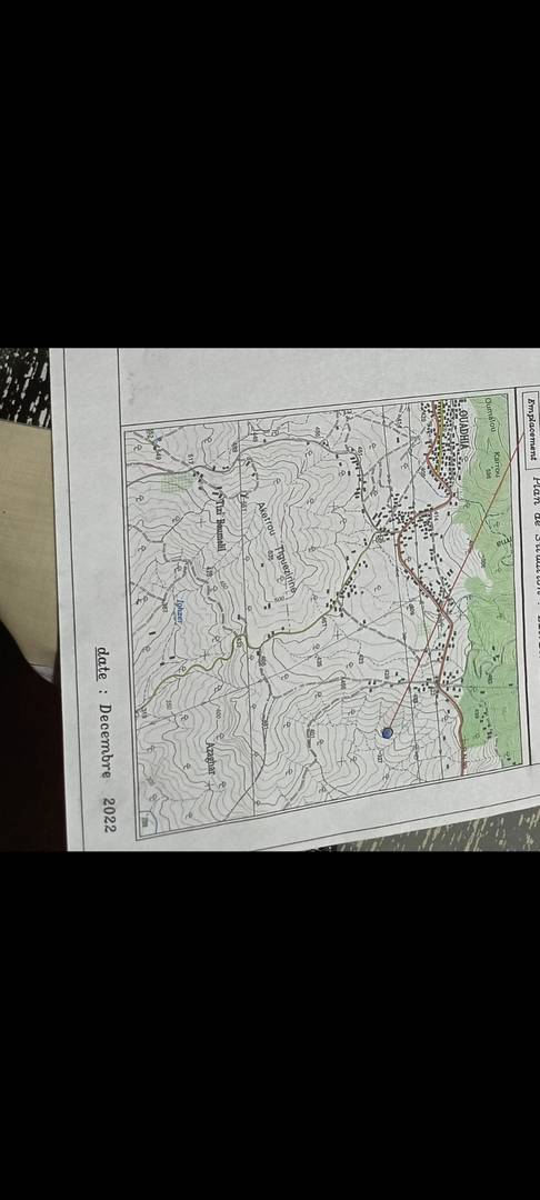 Vente de terrain agricole situé à ouadhia TiziOuzou