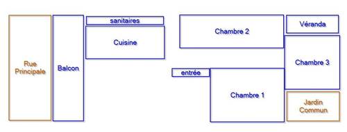 location F3 niveau de villa neuf grand standing dar el beida, alger.