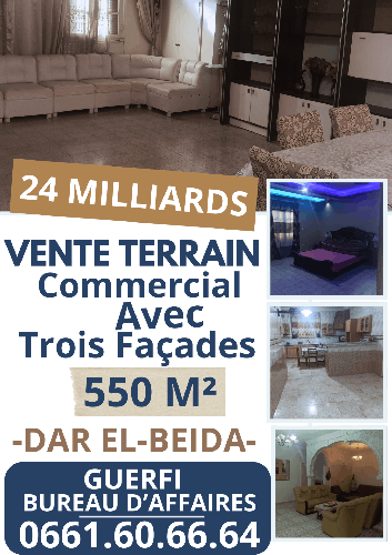VENTE TERRAIN COMMERCIAL