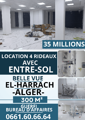 LOCATION LOCAL COMMERCIAL 4 RIDEAUX AVEC ENTRE-SOL