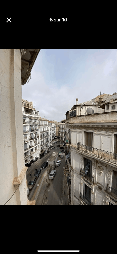 Appartement f6 plus véranda alger centre vue sur  Didouche mourad 