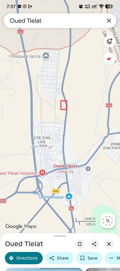 Lot terrin oued tlelat