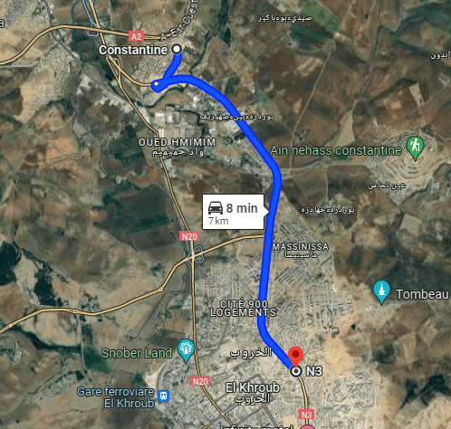 Lot de Terrain au Moudjahidines (Route El Mridj) 