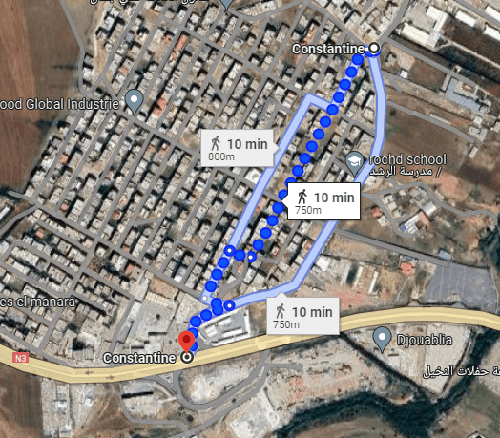 Lot de Terrain au Moudjahidines (Route El Mridj) 