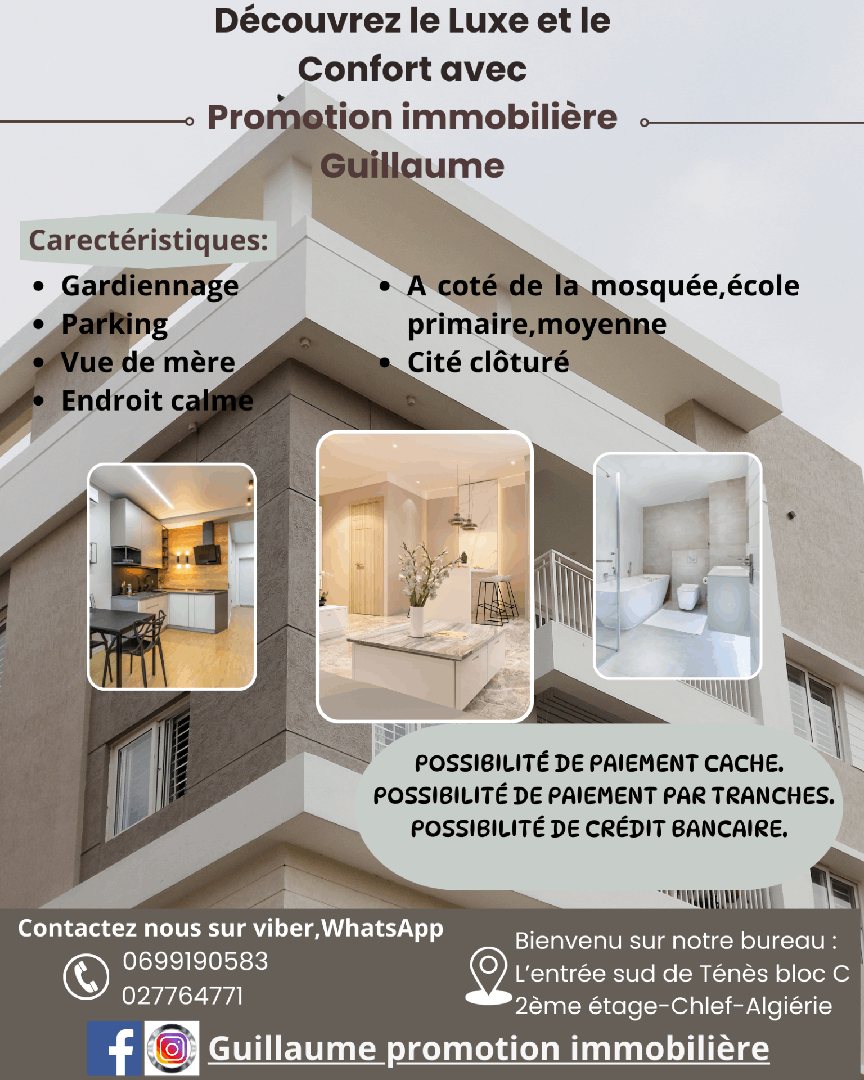 vente des appartements