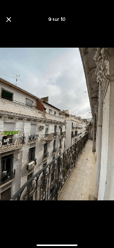 Appartement f6 plus véranda alger centre vue sur  Didouche mourad 