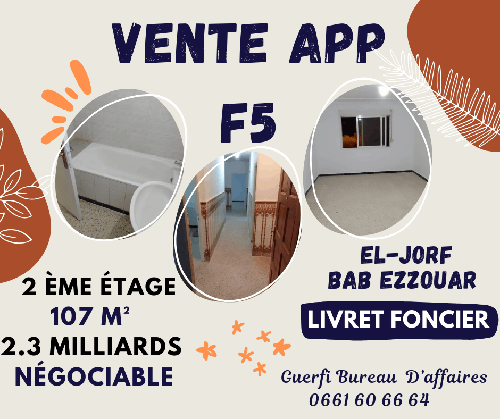 VENTE APPARTEMENT F5