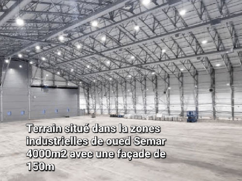 Vend terrain oued semar de 4000m2 