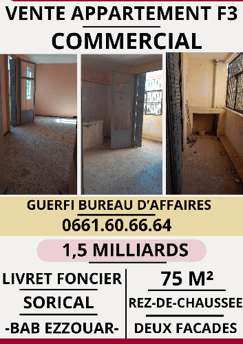 VENTE APPARTEMENT F3 