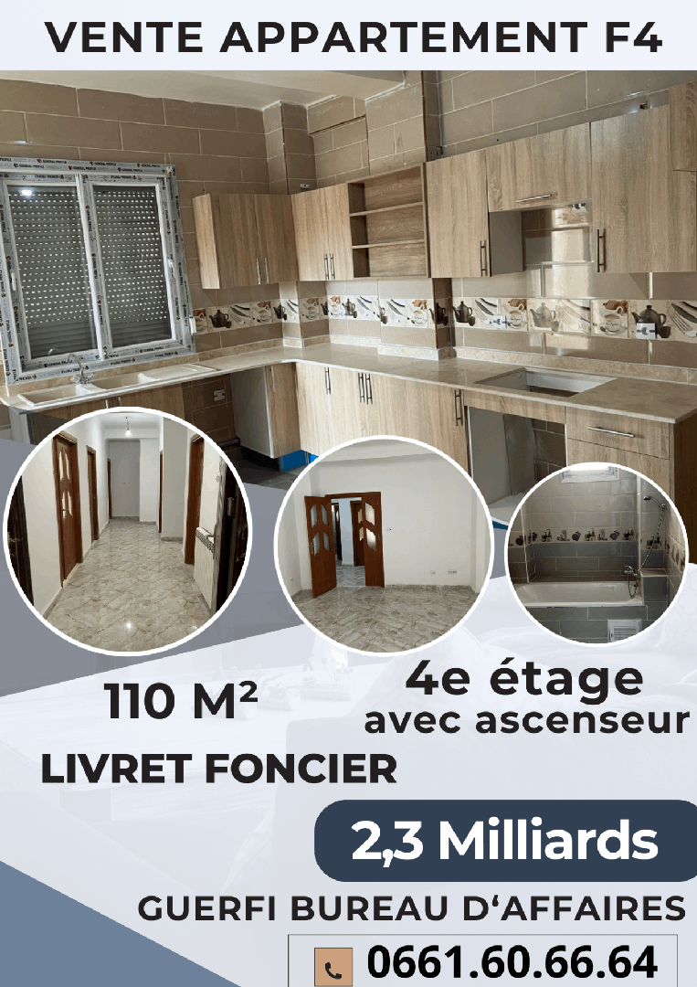 VENTE APPARTEMENT F4