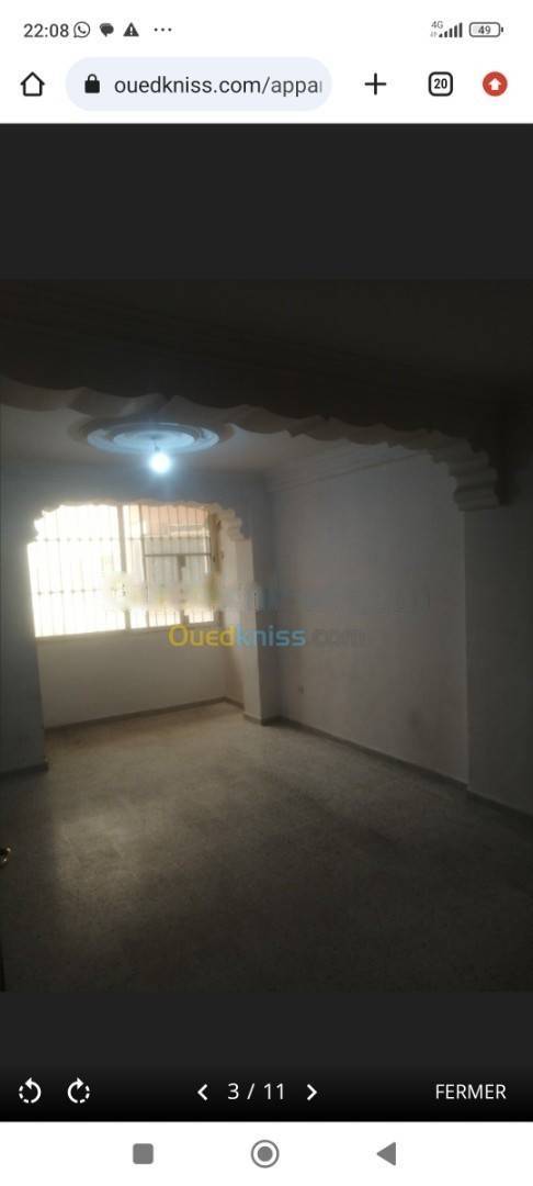 Location Appartement F3 Kouba