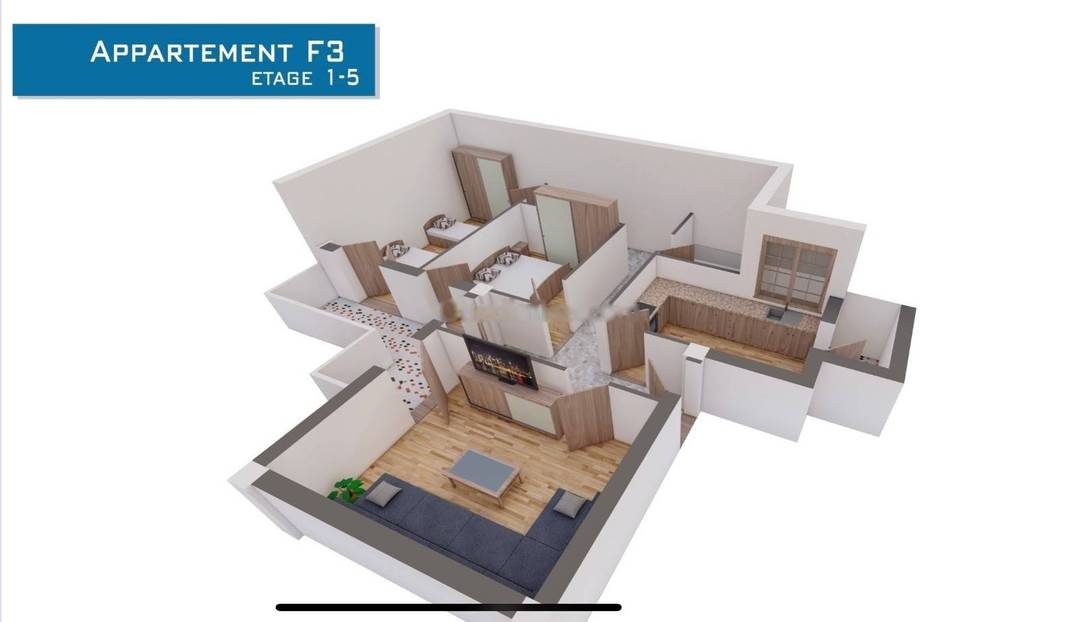 Vente Appartement F4 Bordj El Bahri