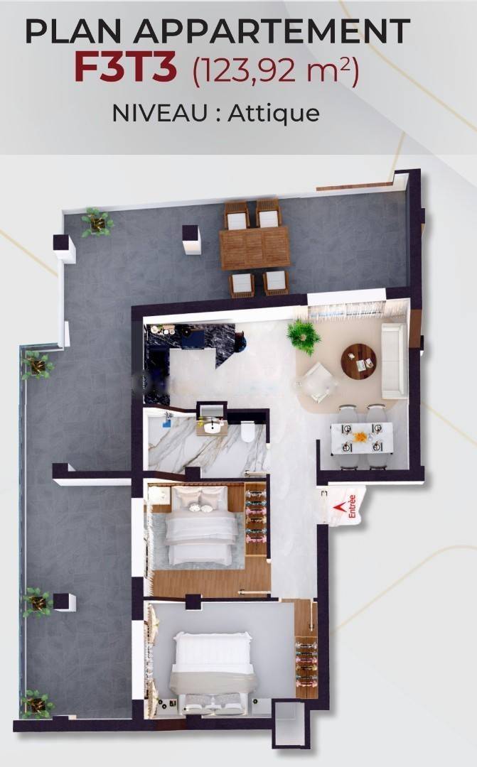 Vente Appartement F3 Bordj El Kiffan