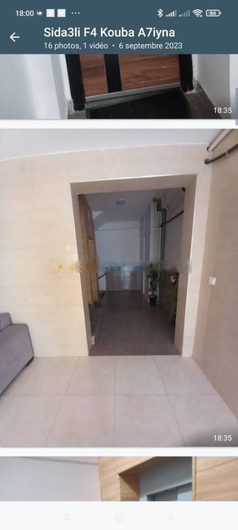 Vente Appartement F4 Kouba