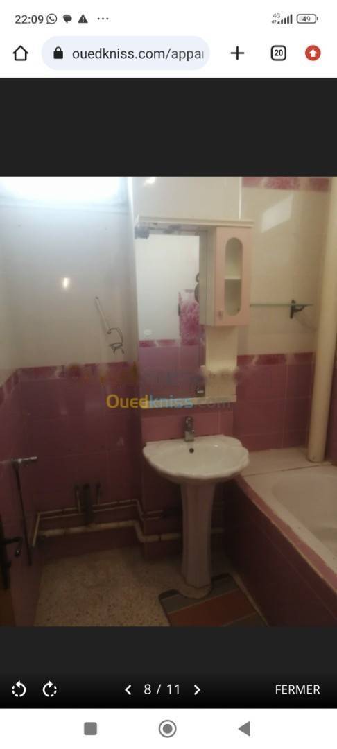 Location Appartement F3 Kouba