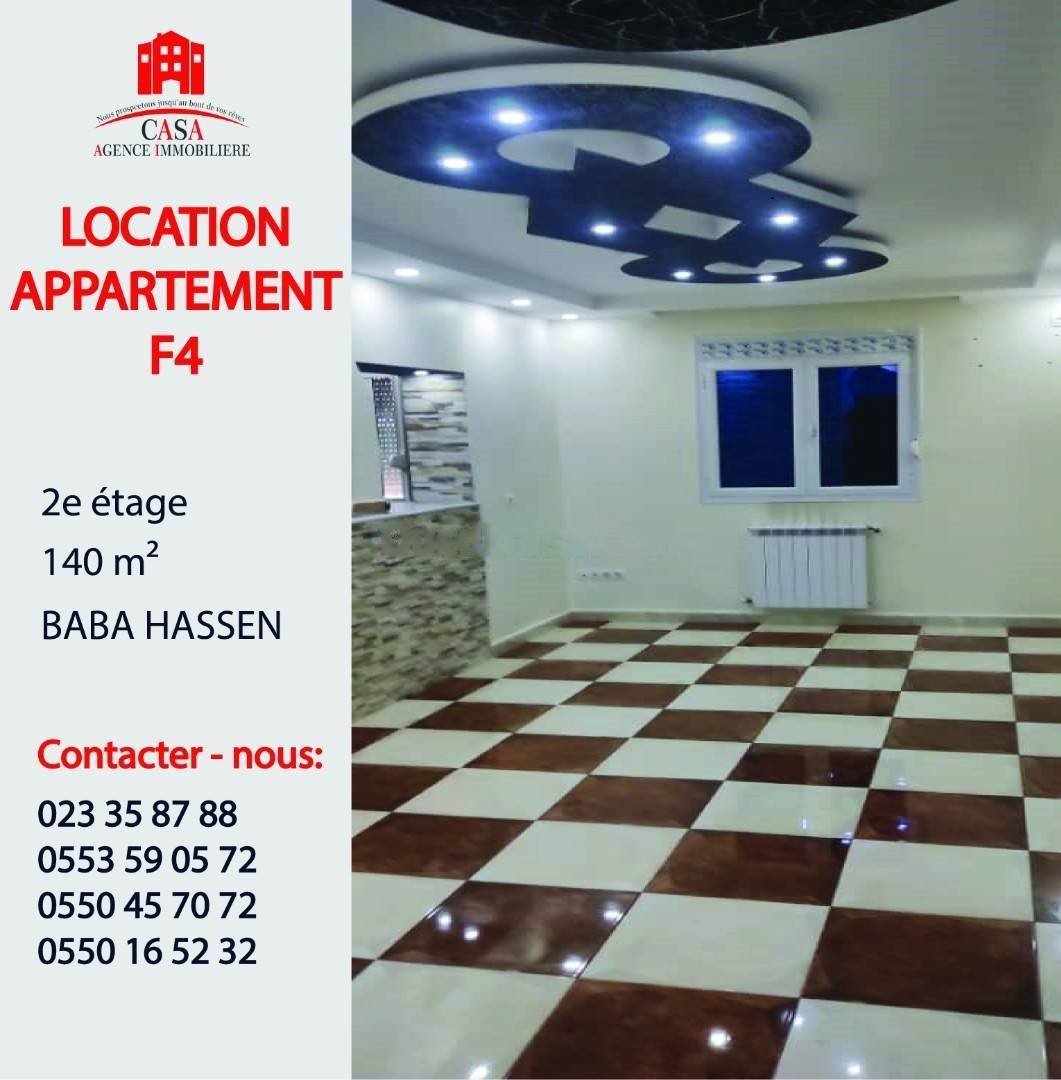 Location Appartement F4 Baba Hassen