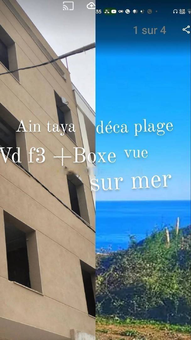 Vente Appartement F3 H'raoua