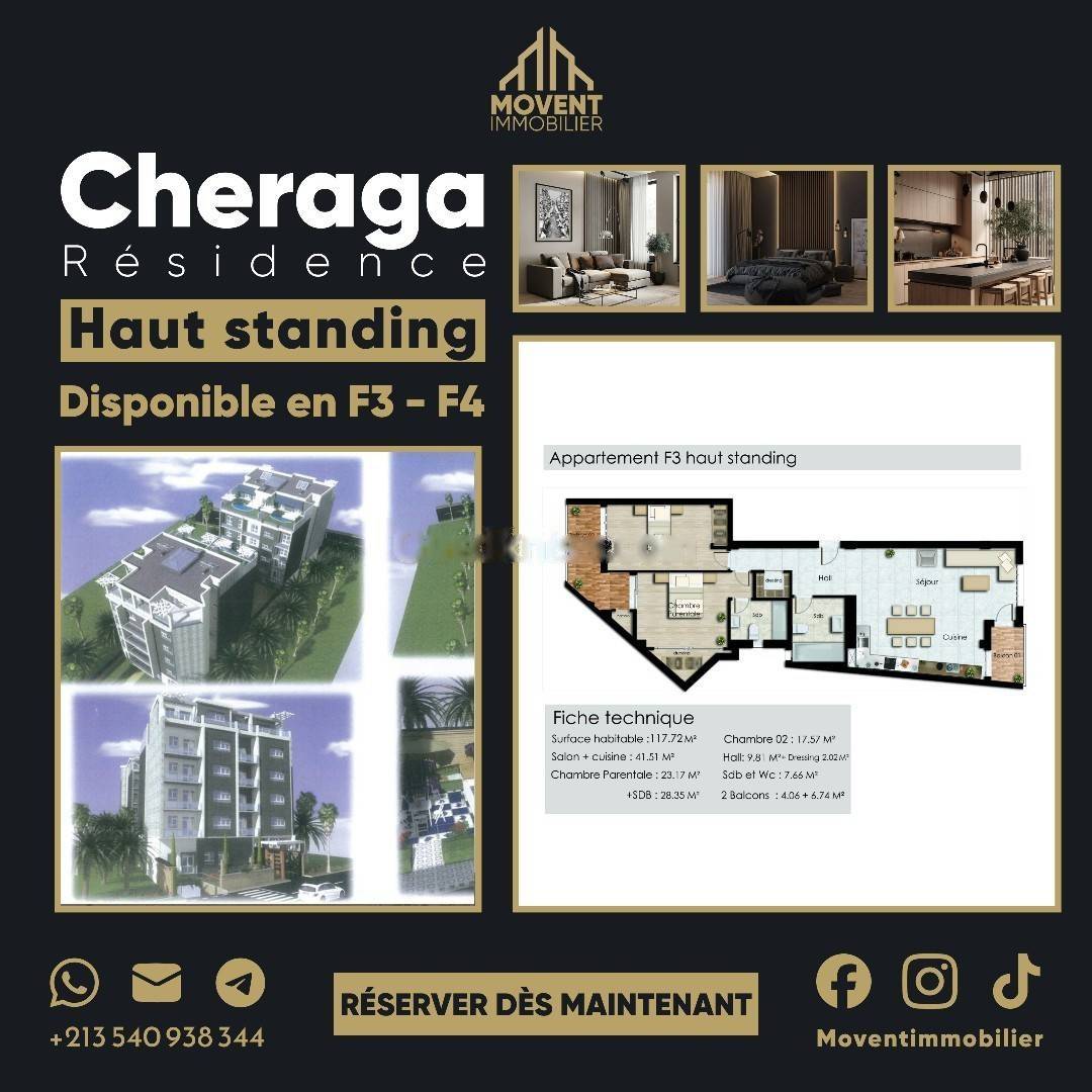 Vente Appartement Cheraga