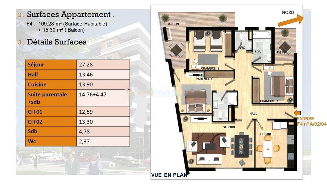 Vente Appartement F4 El Achour