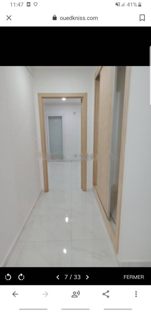 Vente appartement f3 cheraga