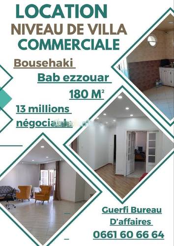 Location Niveau de villa F4 Bab Ezzouar