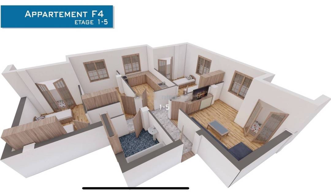 Vente Appartement F4 Bordj El Bahri