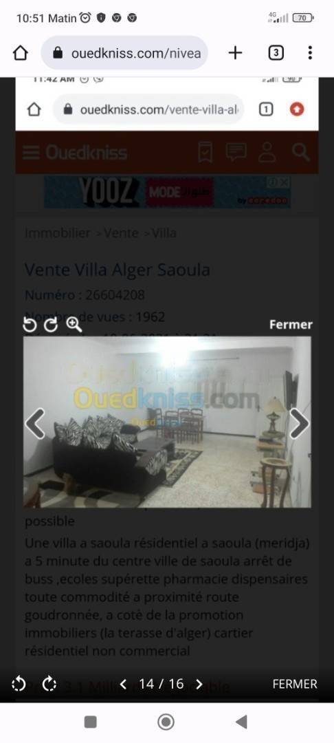 Vente Villa F08 Saoula