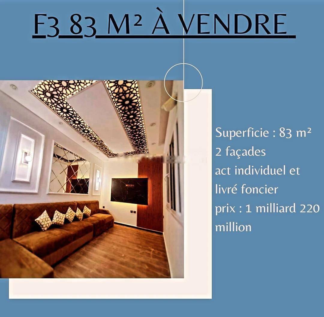 Vente Appartement F3 Bordj El Kiffan