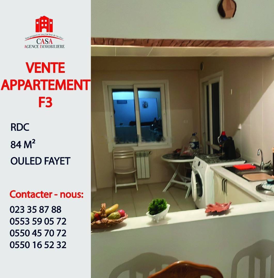 Vente Appartement F3 Cheraga