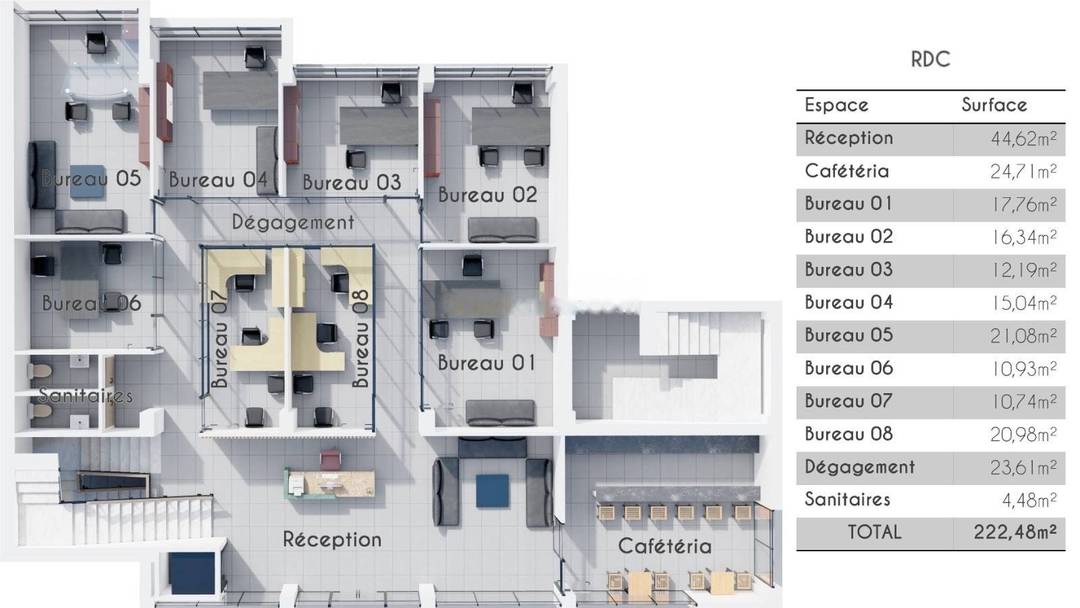 Location Immeuble Bir Mourad Rais