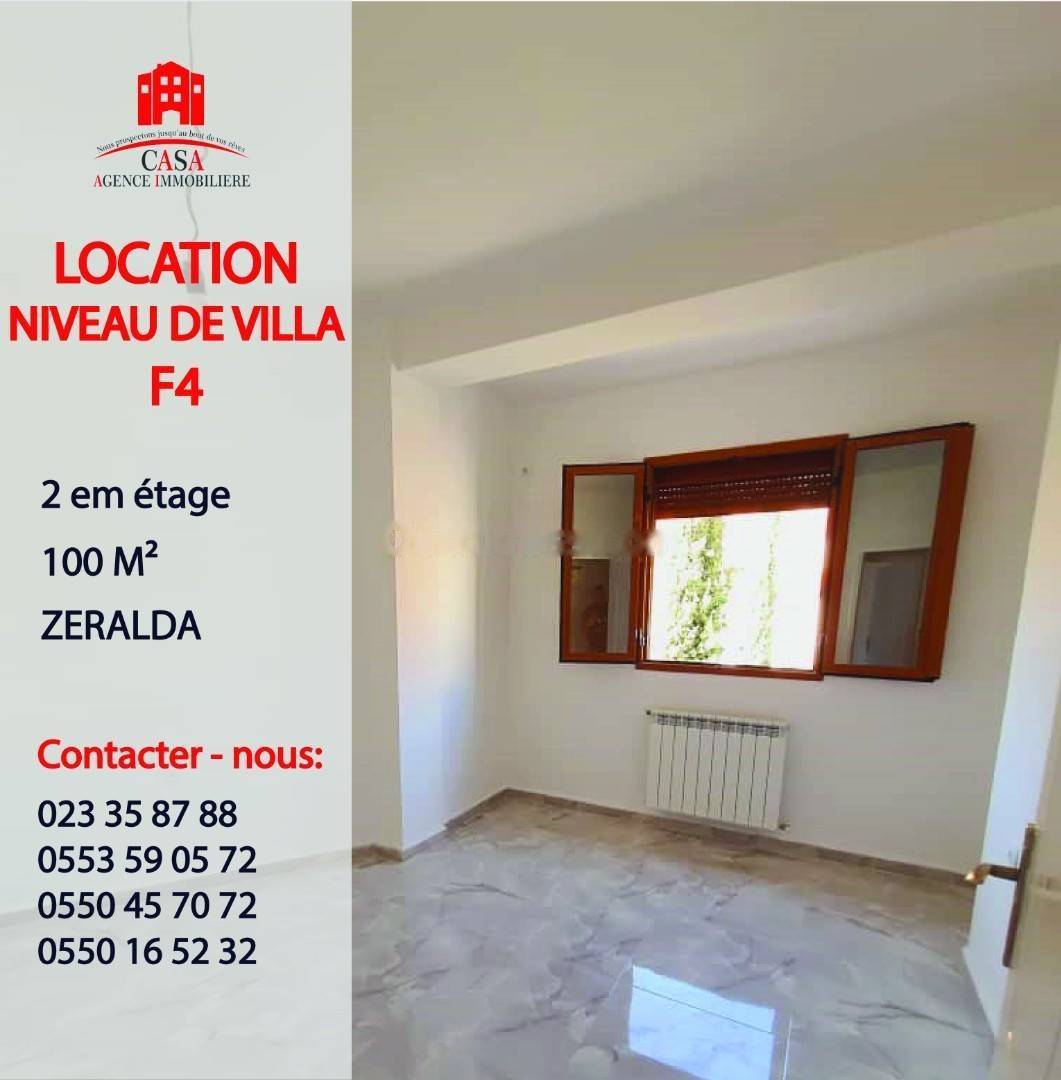 Location Niveau de villa F4 Zeralda