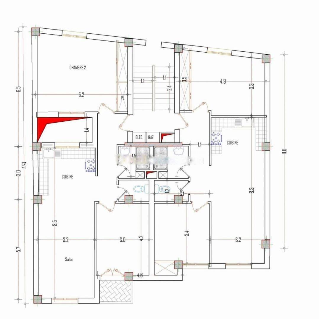 Vente Appartement F4 Rais Hamidou