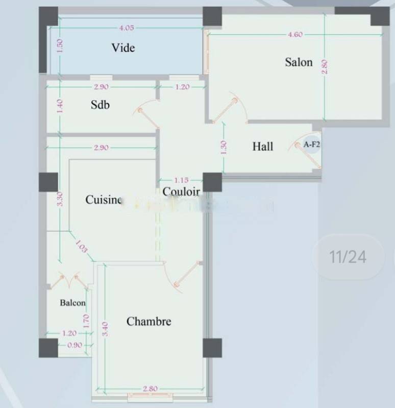 Vente Appartement F2 Bordj El Kiffan