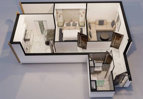 Vente Appartement F2 Bordj El Kiffan