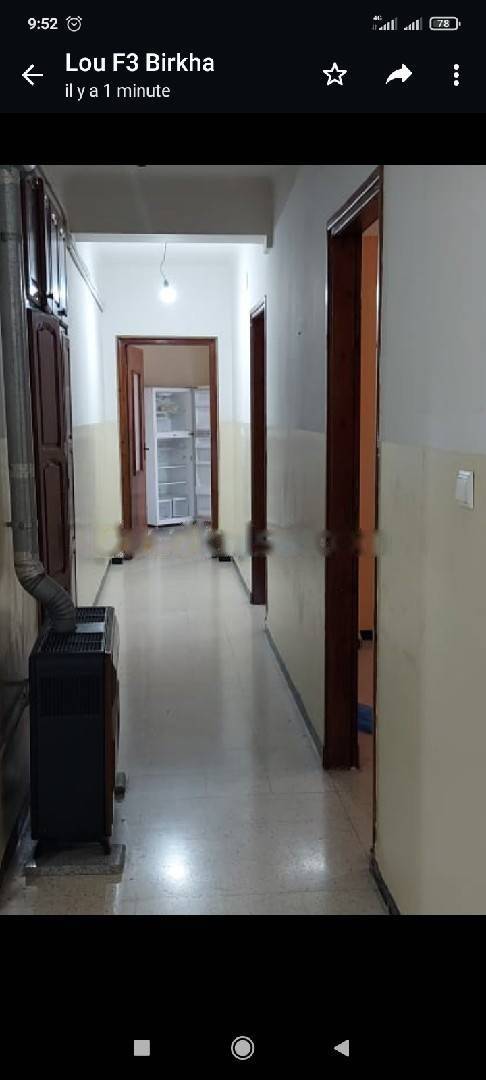 Location Appartement F3 Birkhadem