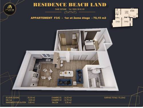 Vente Appartement Bordj El Bahri