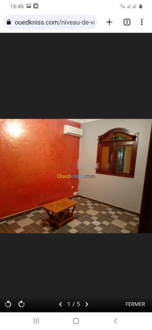 Location Niveau de villa F2 Baba Hassen