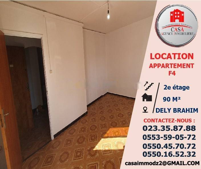 Location Appartement F4 Dely Ibrahim