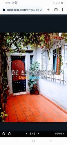 Location Niveau de villa F2 Baba Hassen