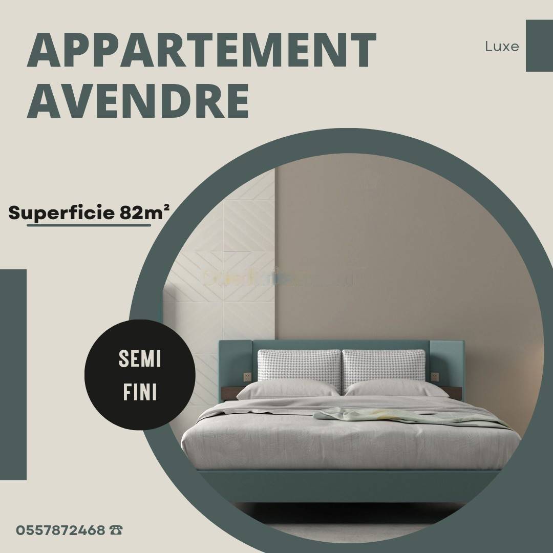  Vente appartement f3 bordj el kiffan