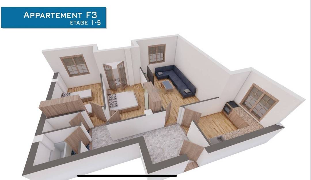 Vente Appartement F4 Bordj El Bahri