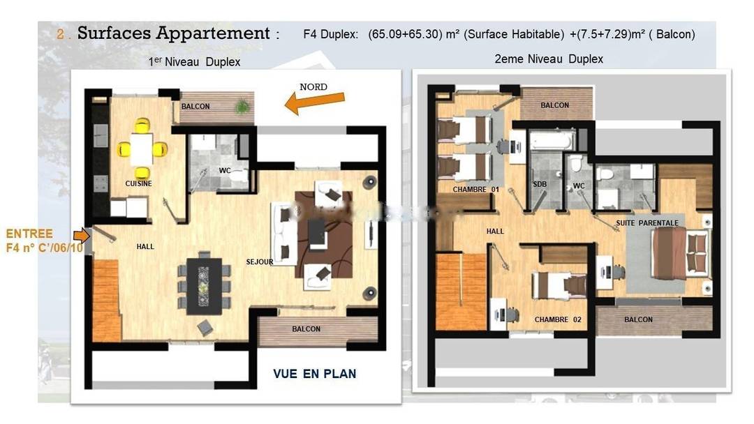 Vente Appartement F4 El Achour