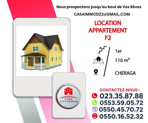 Location Appartement F2 Cheraga