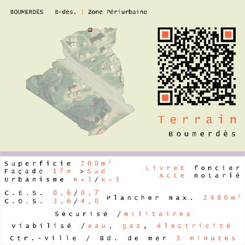 Beau Terrain à Boumerdès