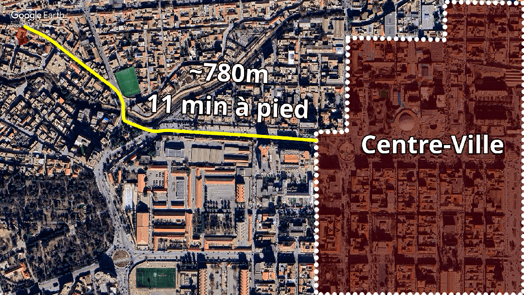 Carcasse / Terrain constructible de 730 m² à Sidi Bel Abbès, proche centre-ville