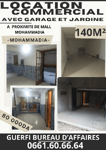LOCATION NIVEAU DE VILLA COMMERCIAL