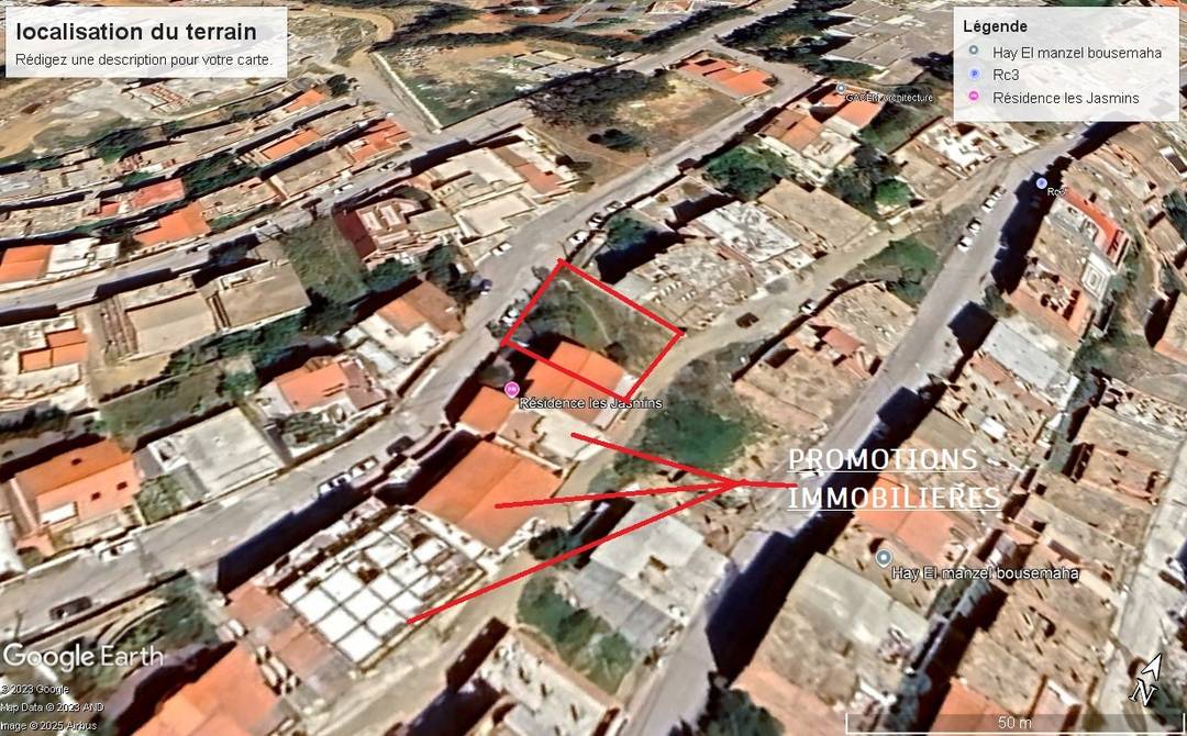 Vente terrain à bouzareah, alger